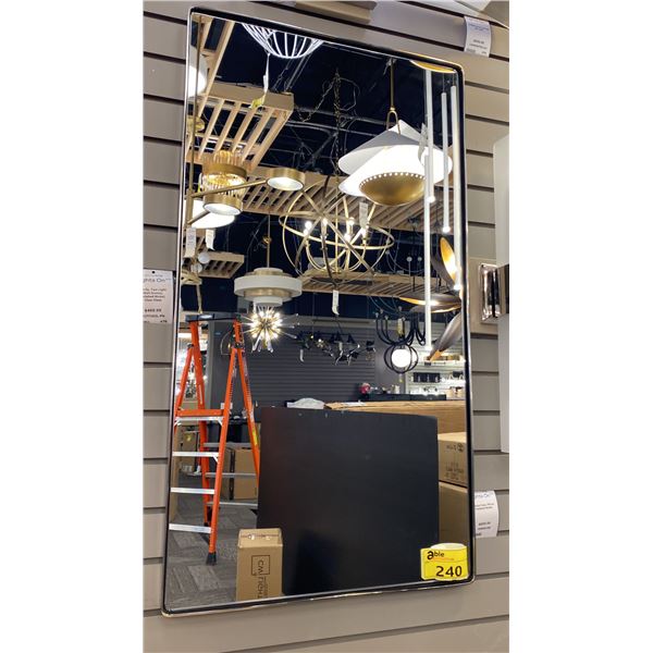VARALUZ CASA MIRROR. POLISHED NICKEL. 22" X 40" RETAIL $660