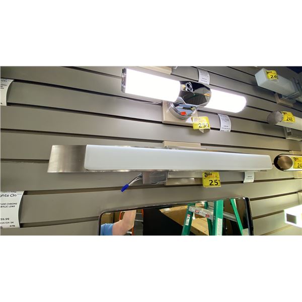 PAIR OF DOVER BATH LED. 31"D RETAIL $1300. ONE IN BOX