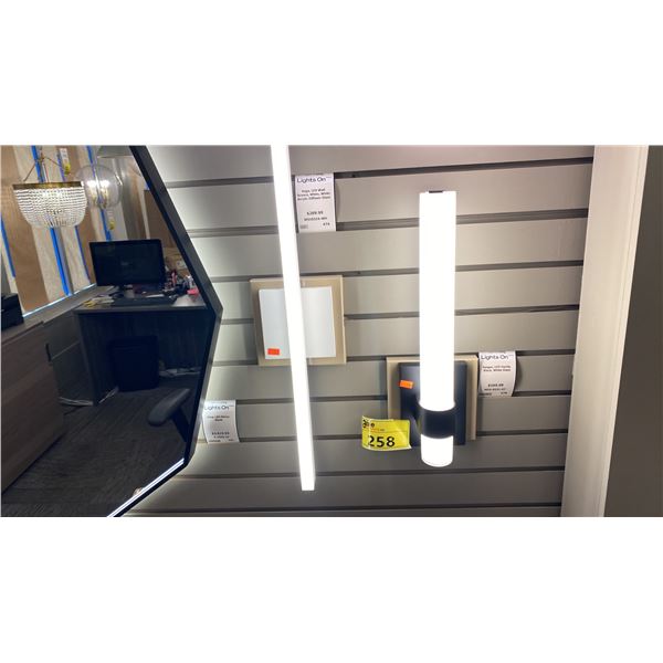 GROUP OF 5 BATHROOM LIGHTS. TOTAL RETAIL $1440