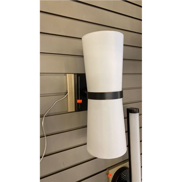 PAIR OF INWOOD WALL SCONCES. 15" RETAIL $1160. ONE IN BOX