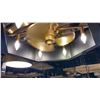 Image 4 : SHEFFIELD LED FAN. D'LIER MATTE BLACK WITH WARM BRASS ACCENTS. RETAIL $1730