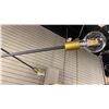 Image 3 : AXLE 6 LIGHT PENDANT. BLACK AND BRASS. 50" ACROSS