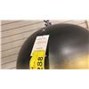 Image 2 : GAYA 1 LIGHT PENDANT. BLACK AND GOLD. 24"