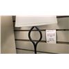 Image 2 : ROXBURY 2 LIGHT WALL SCONCE. MATTE BLACK, WHITE FABRIC