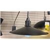 Image 2 : WHEATON SINGLE LIGHT WALL SCONCE. MATTE BLACK, METAL SHADE