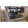 Image 1 : COMPACT LED MIRROR. BLACK. 48" X 36". RETAIL $3000