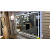 Image 2 : COMPACT LED MIRROR. BLACK. 48" X 36". RETAIL $3000