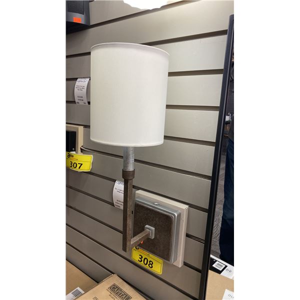 GROUP OF 4 CAPITAL LIGHTING, ZAC SINGLE LIGHT SCONCES. URBAN GRAY.