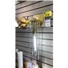 Image 2 : PAIR OF MITZI BELINDA SINGLE LIGHT WALL SCONCES. AGED BRASS, CLEAR GLASS. 19"H RETAIL $940