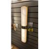 Image 1 : VALENCIA LED WALL SCONCE. AGED BRASS AND ALABASTER 26"H RETAIL $1530