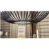 Image 3 : KAI LED PENDANT LIGHT. NIGHTSHADE BLACK. ALUMINUM FRAME. 22"D RETAIL $2000