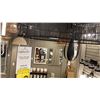 Image 2 : FESCO SINGLE LIGHT PENDANT. BLACK WOVEN METAL SHADE. 20"D RETAIL $930