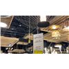 Image 2 : DELANO LED CHANDELIER. BLACK. 19"D RETAIL $770