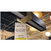 Image 3 : DECCA LED PENDANT. AGED BRASS WITH BLACK OAK AND WHITE MATTE GLASS. 24"L RETAIL $820