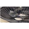 Image 2 : WETHERBY LED FAN D'LIRE CLASSIC BRONZE, WHITE GLASS. 26" RETAIL $1670