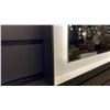 Image 2 : RYAME BACKLIT LED MIRROR. MATTE SILVER FRAME. 24" X 32" RETAIL $930