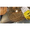 Image 2 : SINGLE LIGHT PENDANT. ARTISAN WOVEN BRASS. 17"D