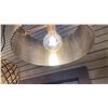Image 3 : CAPITAL LIGHTING DONAVON SINGLE LIGHT PENDANT. WHITE WASHED WOOD AND MATTE BRASS. 13"D RETAIL $700