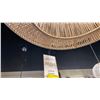Image 3 : OPHIRA SINGLE LIGHT PENDANT. CHAMPAGNE BRONZE AND CORD. 23"D