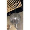 Image 3 : SINGLE LIGHT PENDANT. CHARCOAL. METAL. 27"D RETAIL $1640