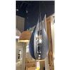 Image 1 : VALLEY 6 LIGHT PENDANT. BLACK CASHMERE AND PAINTED METAL. 17"D RETAIL $1060