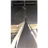 Image 4 : VALLEY 6 LIGHT PENDANT. BLACK CASHMERE AND PAINTED METAL. 17"D RETAIL $1060