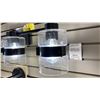 Image 2 : DESIGNERS FOUNTAIN MIDNIGHT LA 4 LIGHT VANITY. MIDNIGHT BLACK, CLEAR GLASS. 33"W RETAIL $490