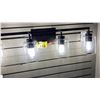 Image 1 : GROUP OF 4 ASST VANITY LIGHTS. RETAIL $1700