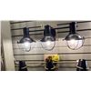 Image 3 : GROUP OF 4 X 3 LIGHT VANITY LIGHTS. RETAIL $1800