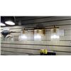Image 3 : GROUP OF 4 X 3 LIGHT & 1 X 2 LIGHT VANITY LIGHTS. RETAIL $1650