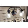 Image 5 : GROUP OF 4 X 3 LIGHT & 1 X 2 LIGHT VANITY LIGHTS. RETAIL $1650