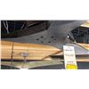 Image 2 : 72" NAN XL CEILING FAN. MATTE BLACK WOODGRAIN. REMOTE. RETAIL $1960
