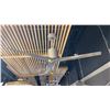 Image 1 : 56" CEILING FAN. OLD OAK, BRUSHED NICKEL. REMOTE