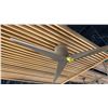 Image 2 : 56" CEILING FAN. GRAY ASH WOODGRAIN, BRUSHED NICKEL. REMOTE. FLUSH MOUNT WITH 9" DROP