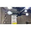 Image 2 : CLEO 8 LIGHT PENDANT. RUBBED BRONZE CHAIN. 24"D. RETAIL $1600