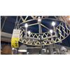 Image 2 : ALTON 6 LIGHT PENDANT. AGED METAL. 28"D. RETAIL $1060