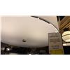 Image 2 : SUTTON 4 LIGHT PENDANT. SOFT GOLD, WHITE FABRIC SHADE, OPAQUE WHITE LENS. 25"D. RETAIL $1160