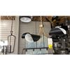 Image 1 : ARCUS 5 LIGHT CHANDELIER. CHAMPAGNE BRONZE, FLAT BLACK METAL. 28"D