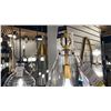 Image 2 : Z-LITE HARPER SINGLE LIGHT PENDANT. RUBBED BRASS, CLEAR GLASS