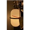 Image 2 : 2 WALL SCONCES. ONE OPAQUE, ONE SEEDED GLASS