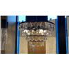 Image 1 : GROUP OF 3 X ELLA 6 LIGHT PENDANT. BLACK AND CRYSTAL. 20"D RETAIL $1500