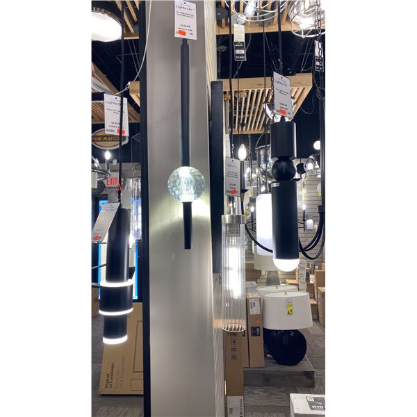 GROUP OF 4 UNIQUE PENDANT LIGHTS. TOTAL RETAIL $700