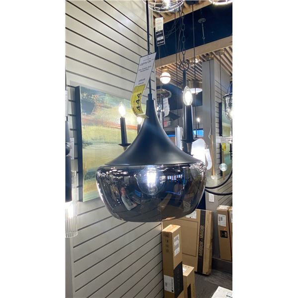 ELIZA PENDANT. BLACK, SMOKED GLASS RETAIL $370