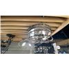 Image 1 : GROUP OF 4 FLUSH MOUNT BRUSHED NICKEL LIGHTS. RETAIL $940. ONE IS IN A BOX