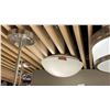 Image 2 : GROUP OF 4 FLUSH MOUNT CEILING LIGHTS. BRUSHED NICKEL. ONE IS IN BOX. RETAIL $500