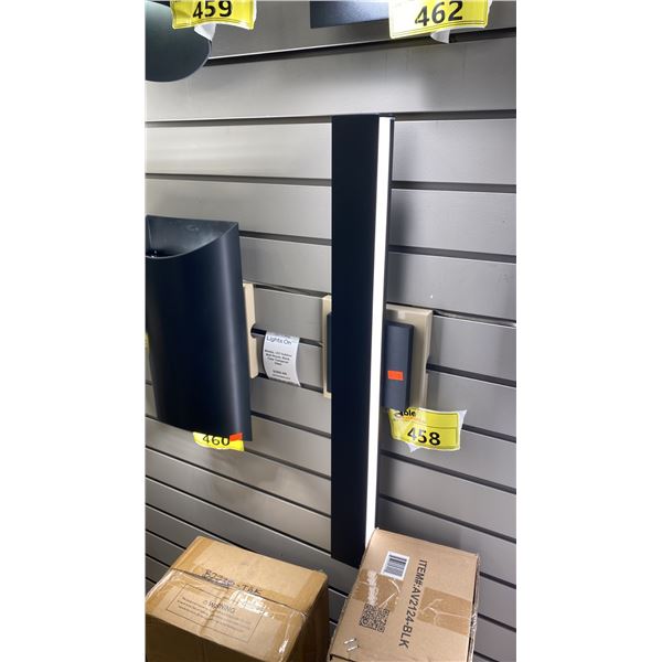 PAIR OF OUTDOOR LED LIGHTS. 24". ONE IN BOX