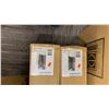 Image 4 : GROUP OF 3 KICHLER WESLEY LED WALL MOUNT OUTDOOR LIGHTS. BLACK, CLEAR TEMPERED GLASS. RETAIL $1770