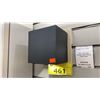 Image 1 : PAIR OF MAXILITE DICE LED WALL SCONCE. MATTE BLACK, CLEAR GLASS. 1 IN BOX. RETAIL $440