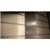Image 3 : PAIR OF KUZCO VESTA LED WALL SCONCES. BRUSHED NICKEL, FROSTED GLASS. RETAIL $1000