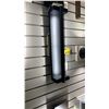 Image 1 : PAIR OF TROY LIGHTING CALLE LED OUTDOOR WALL SCONCES. TEXTURED BLACK, 21". 1 IN BOX. RETAIL $1160